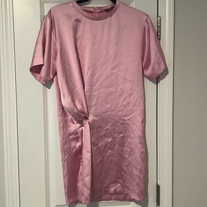 Zara pink small satin mini dress